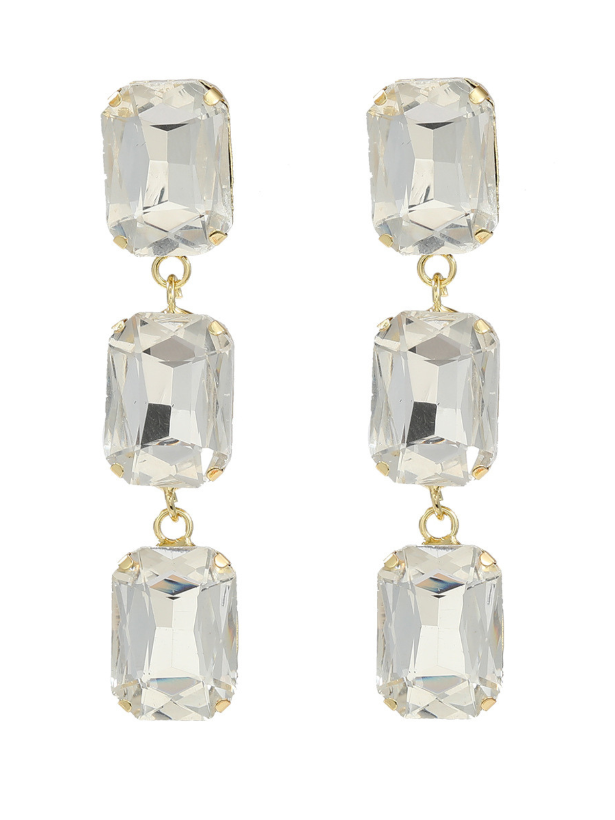 Alcott Crystal Gem Drap Earrings