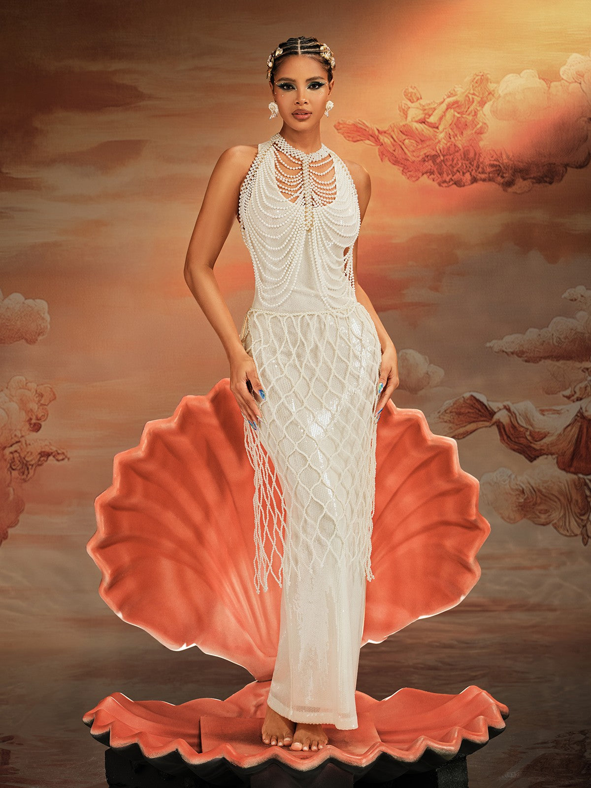 Airell Pearl Fringe Top