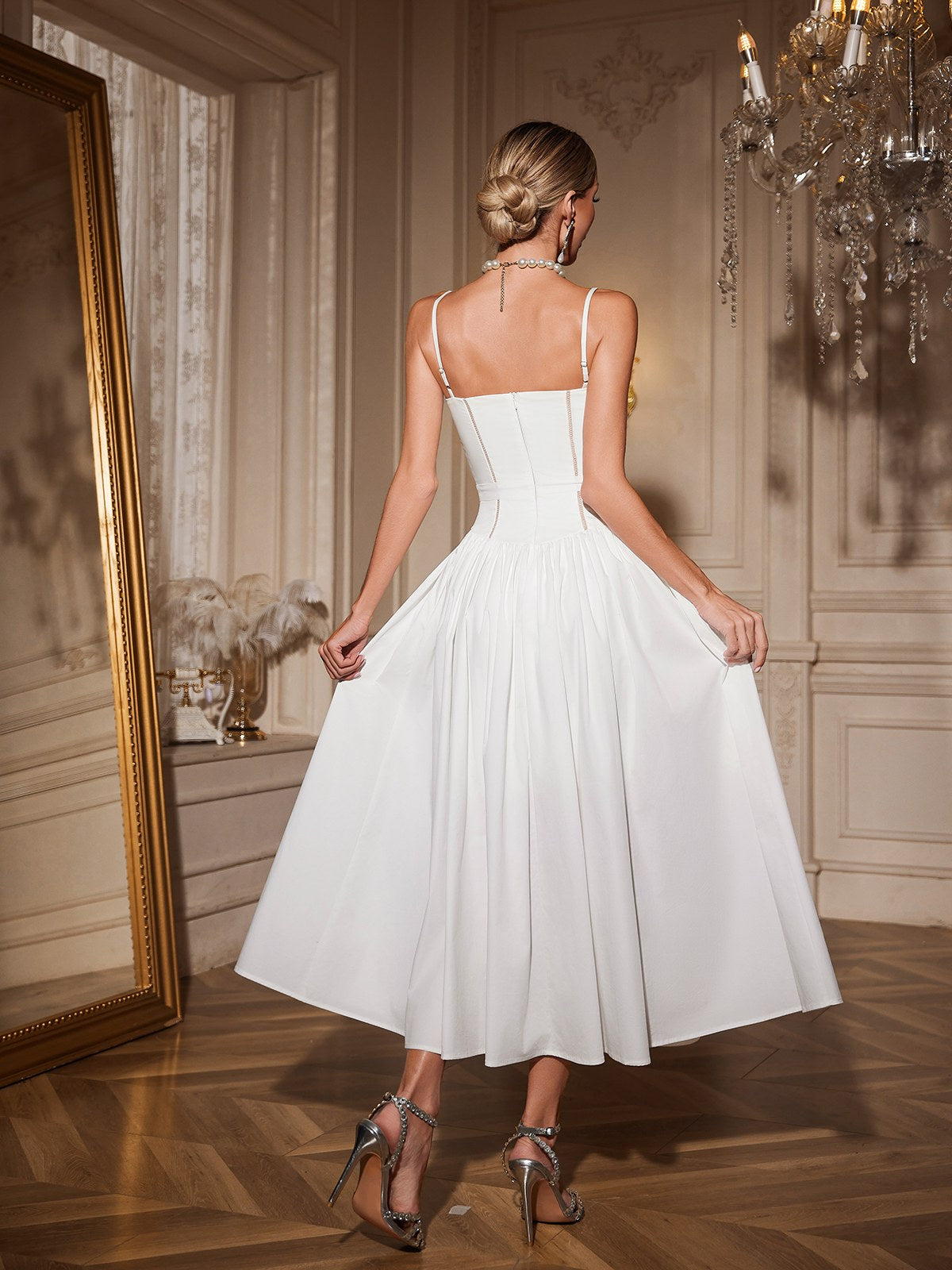 Akande Spaghetti Midi Dress