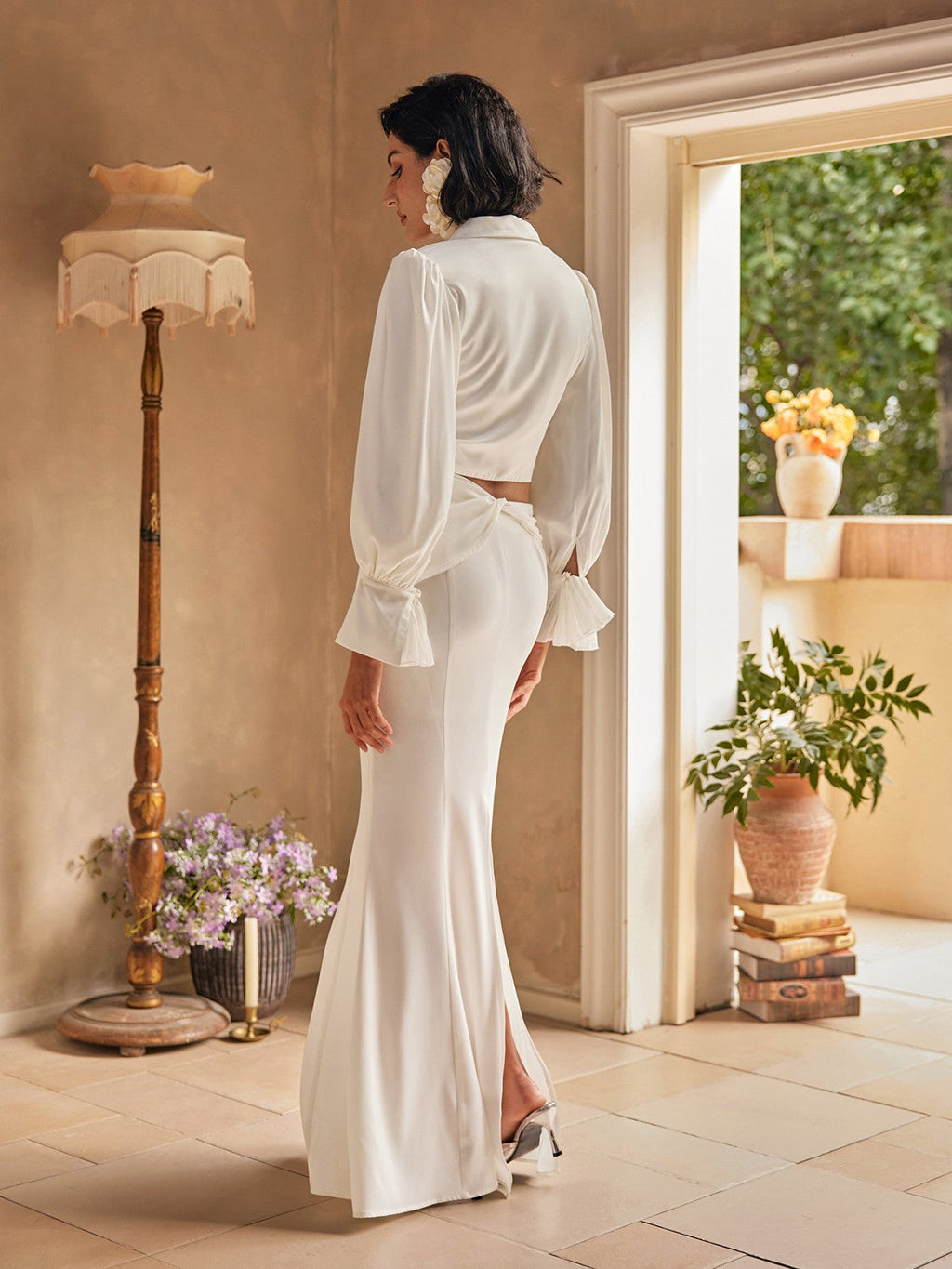 Akinola Long Sleeve Skirt Set