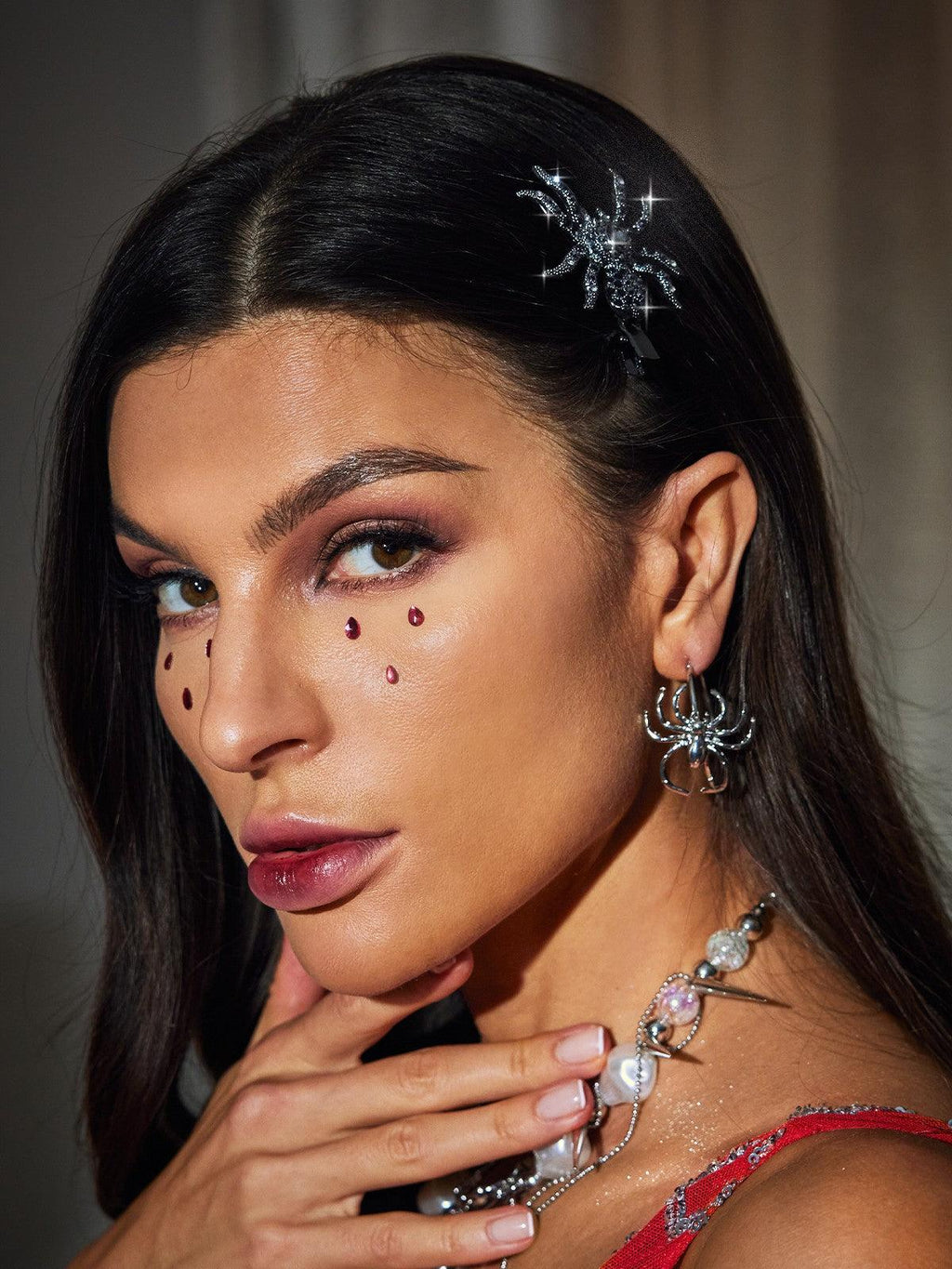 Alcina Crystal Spider Barrettes