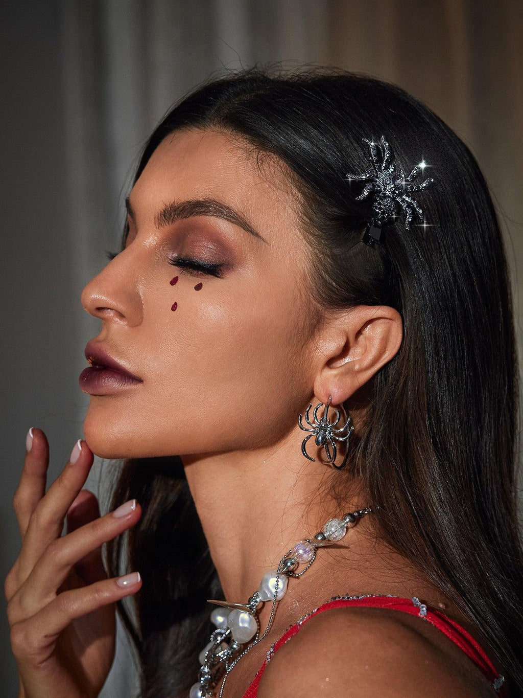 Alcina Crystal Spider Barrettes