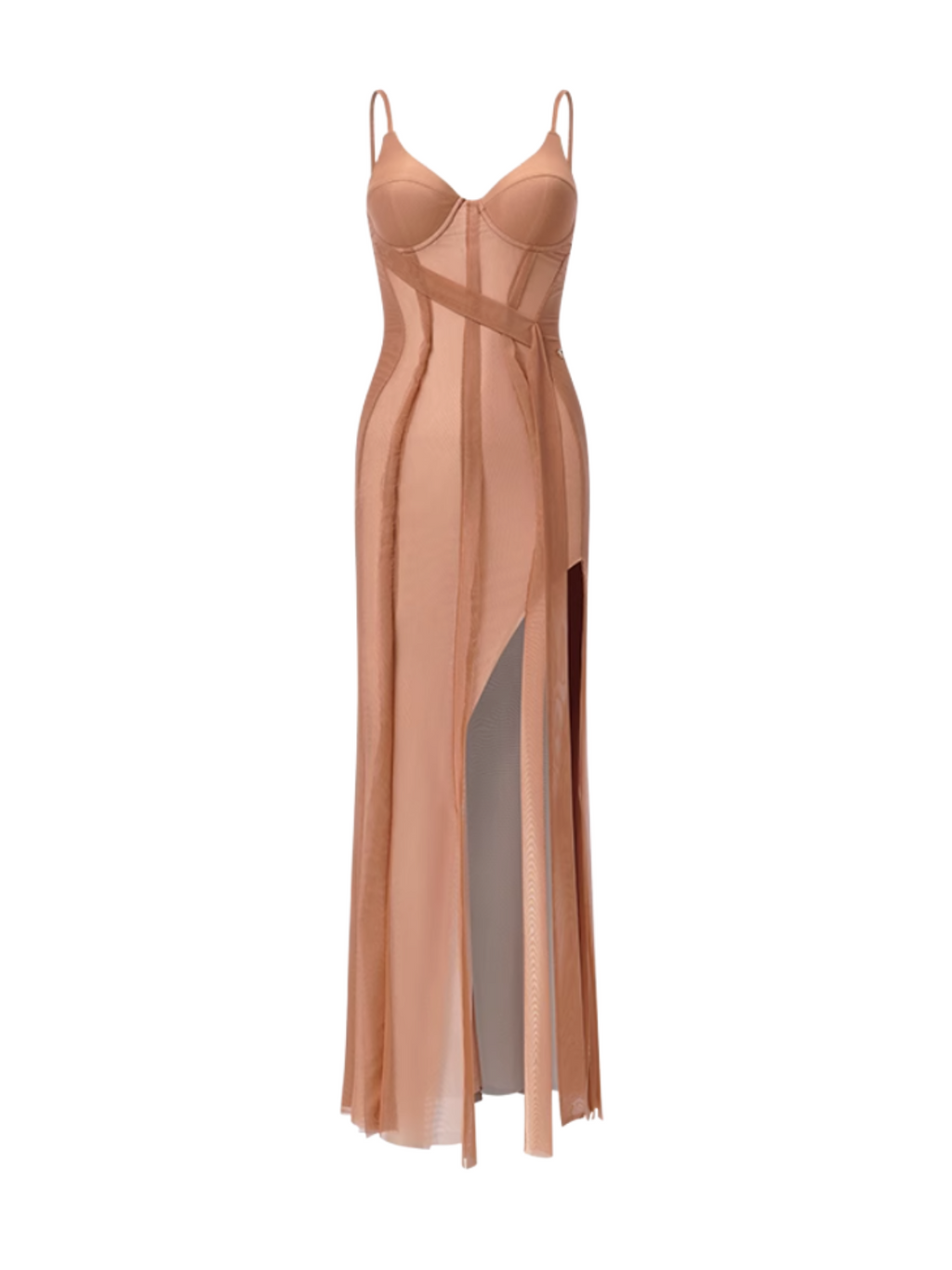 Aldwyn Spaghetti Split Maxi Dress