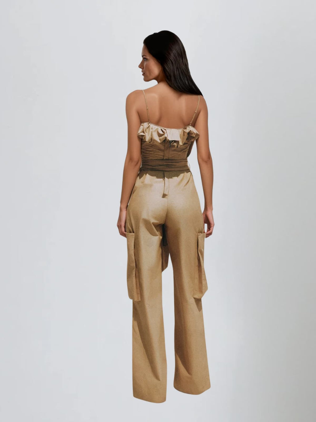 Antares Spaghetti Tie Up Jumpsuit