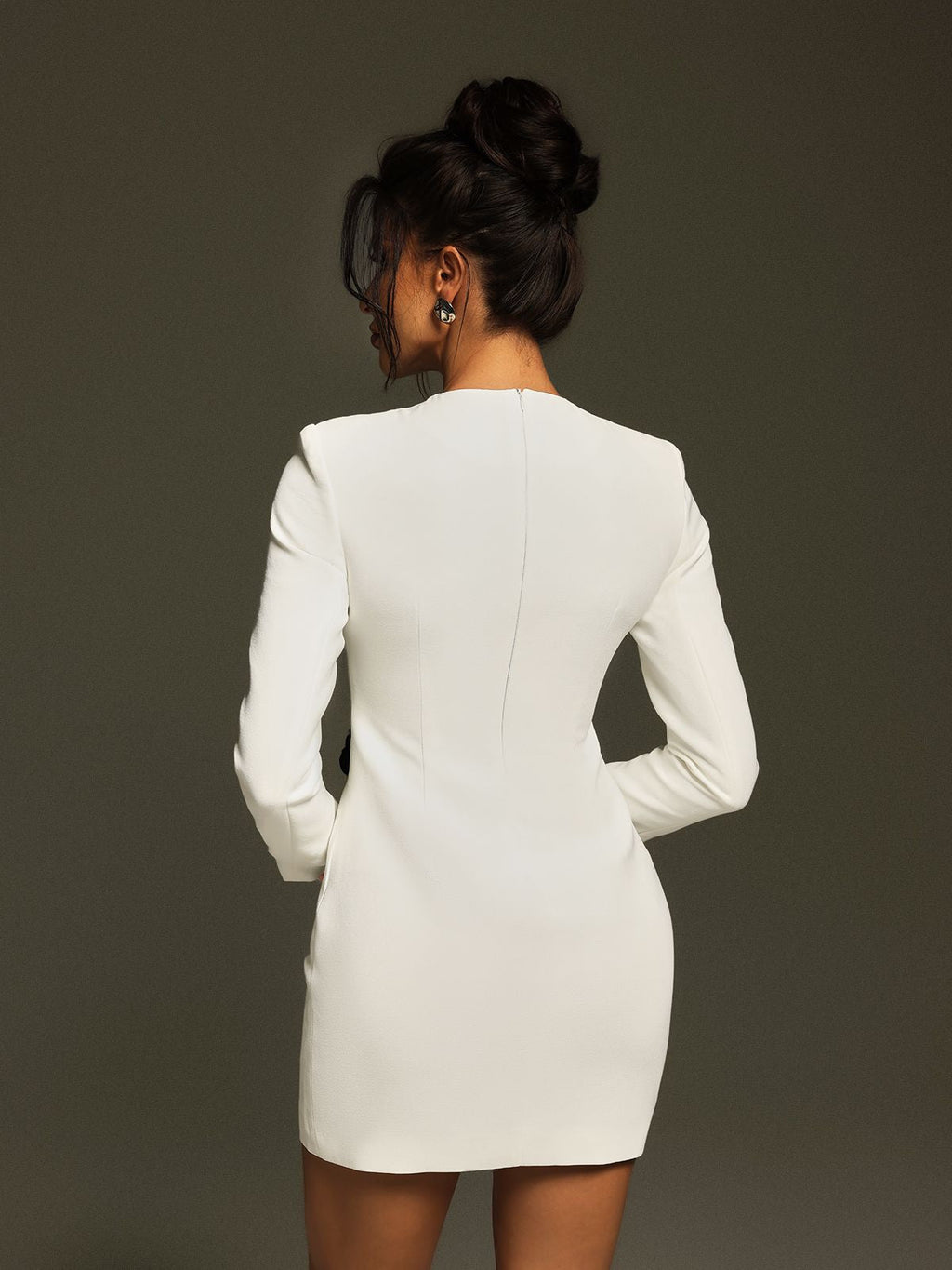 Atici Sequin Flower Mini Dress