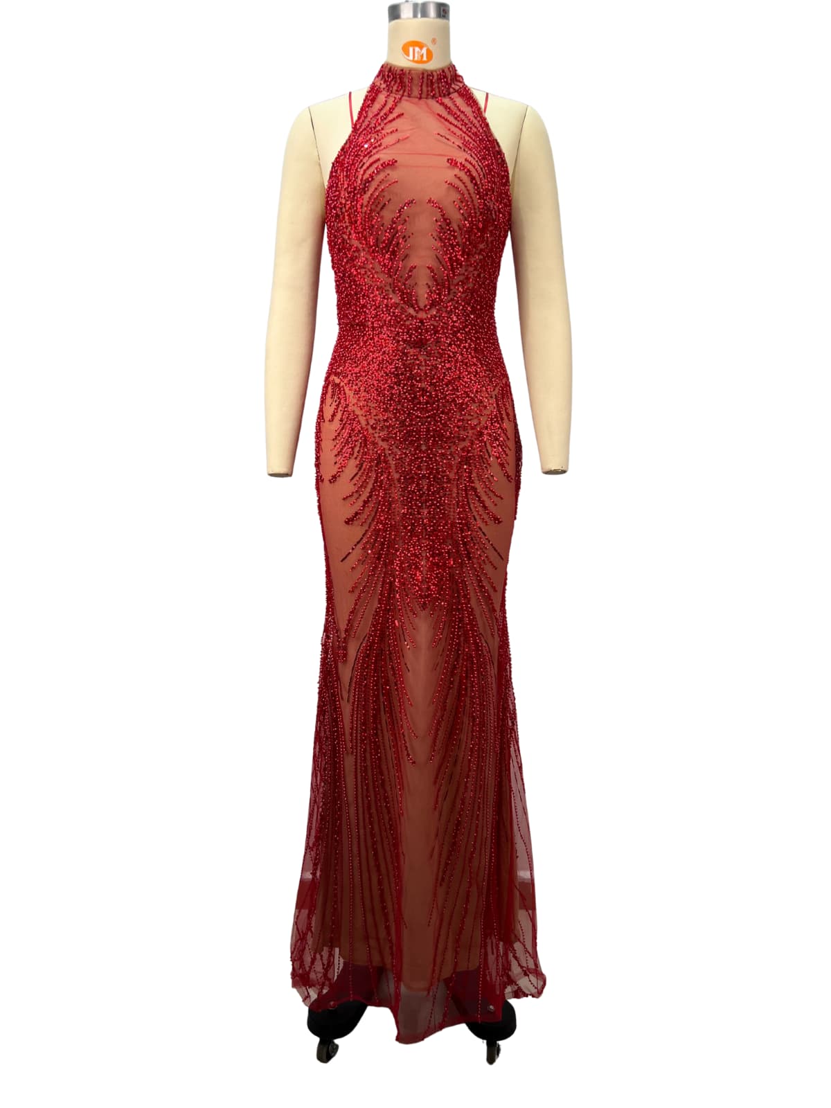 Banshee Sequin Mesh Maxi Dress
