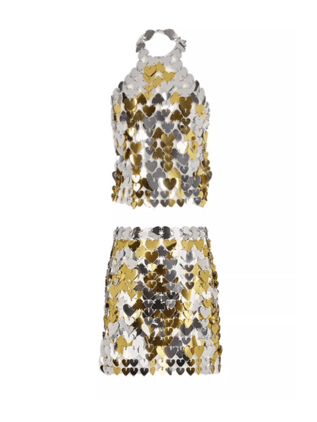 Biddy Halterneck Chainmail Skirt Set